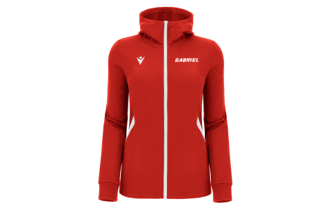 FH - BASTET FULL ZIP TOP HOODY WOMAN RED/WHT