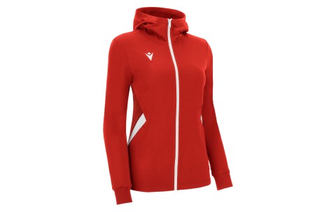 FH - BASTET FULL ZIP TOP HOODY WOMAN RED/WHT