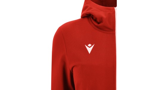 FH - BASTET FULL ZIP TOP HOODY WOMAN RED/WHT