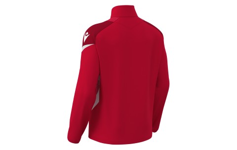 FH - HOLLOW 1/4 ZIP TOP RED/WHT