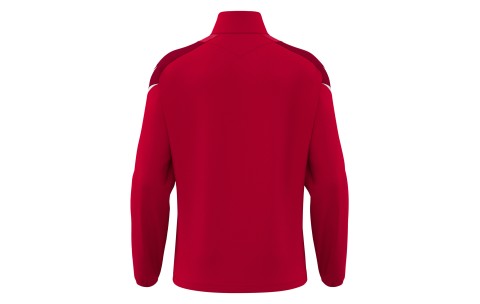 FH - HOLLOW 1/4 ZIP TOP RED/WHT
