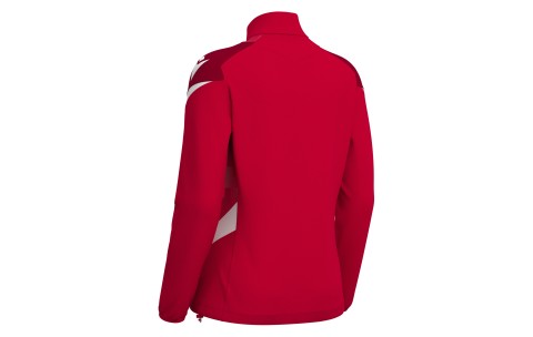FH - LEONA 1/4 ZIP WMN TOP RED/WHT