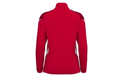 FH - LEONA 1/4 ZIP WMN TOP RED/WHT