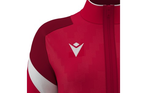 FH - ATHENA WOMAN FULL ZIP TOP RED/WHT