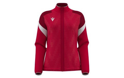 FH - ATHENA WOMAN FULL ZIP TOP RED/WHT